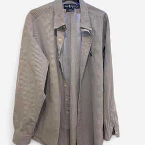 Ralph Lauren Navy and White Checkered Shirt